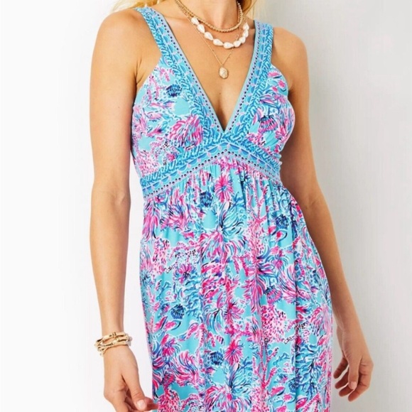NWT Lilly Pulitzer Serena V-neck Maxi Dress - Picture 1 of 8